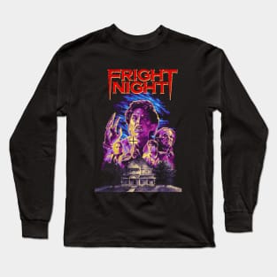 Fright Night Horror Vintage Long Sleeve T-Shirt